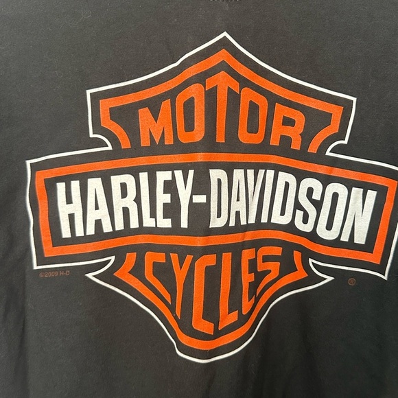 Vintage Harley Davidson Motorcycle Crew Neck Short Sleeve Tee Men Medium Biker - Picture 3 of 7